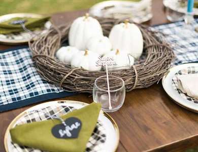 Navy & Gold Campfire Baby Shower - Lấy cảm hứng từ điều này