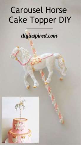 1642293318 488 DIY Carousel Horse Cake Topper