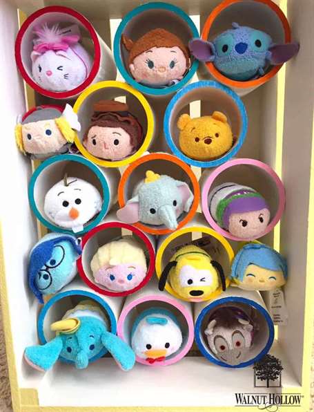 Thùng gỗ và ống nhựa pvc khách sạn tsum tsum