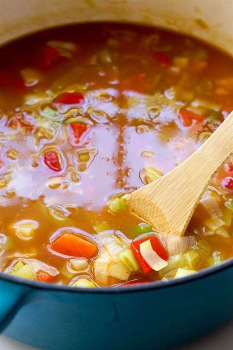 Đậu công thức minestrone mùa xuân