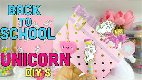 Diy unicorn đứng yên để quay lại trường học