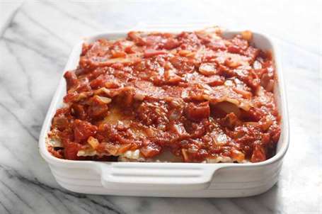 Món lasagna tự làm lành mạnh trở lại