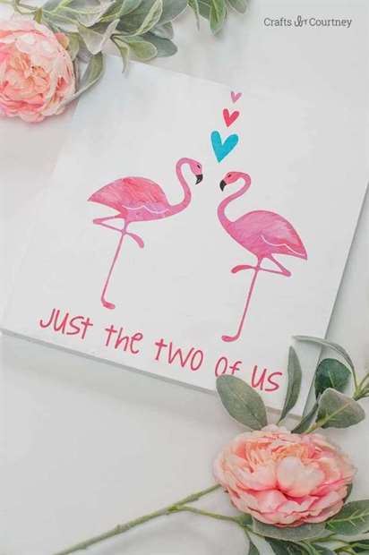 Nghệ thuật trích dẫn canvas theo chủ đề Flamingo