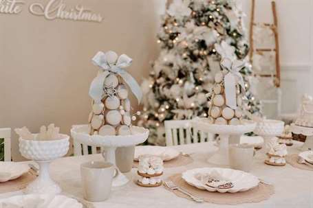 Giấc mơ về một bữa tiệc Giáng sinh trắng trên Ý tưởng bữa tiệc của Kara | KarasPartyIdeas.com
