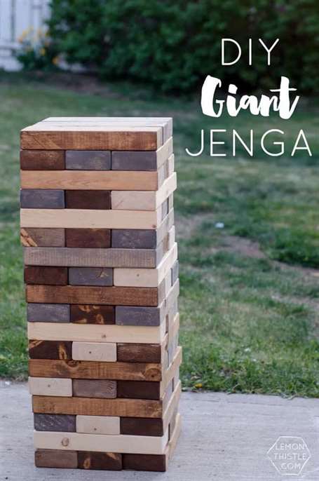 Giant diy jenga