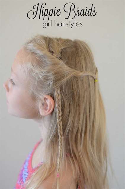 Hippie braids cô gái kiểu tóc