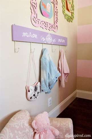 DIY Stenciled Coat Hanger for Kids