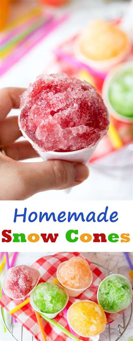 Fruit Snow Cones - rất đơn giản để làm tại nhà!