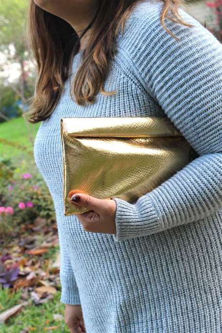 25 vàng clutch ví tự làm