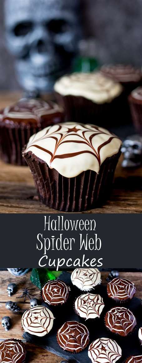 Những chiếc bánh nướng nhỏ hình mạng nhện Halloween này rất dễ và ngon!