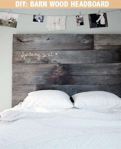Đầu giường bằng gỗ kho thóc mộc mạc