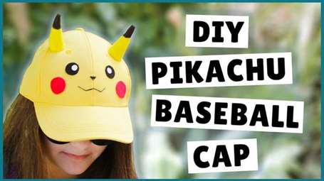 Mũ bóng chày pikachu tự làm