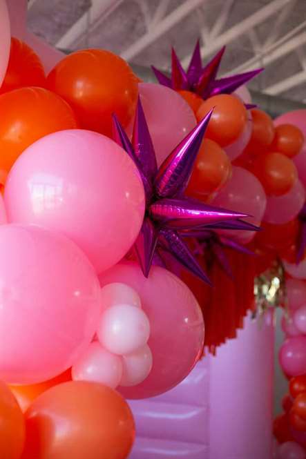 Balloon Garland from a Whimsical Into the Wild Party on Kara's Party Ideas |  KarasPartyIdeas.com