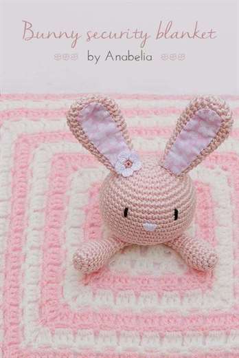 Bunny-securtity-mền-crochet