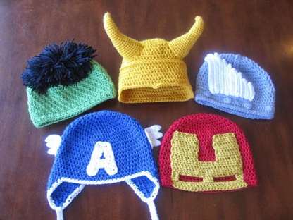 Avengers Baby Hat Crochet