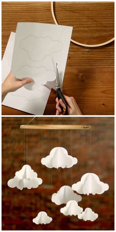 Cloud Baby Mobile DIY