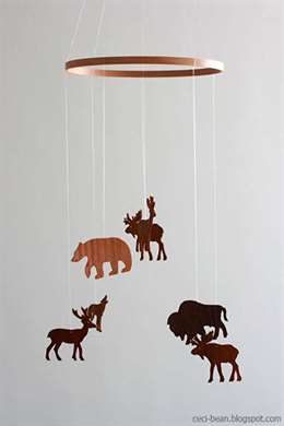 Woodland DIY baby Mobile