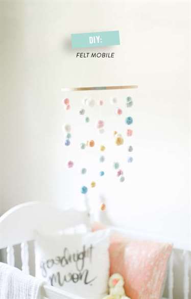 Felt Ball Baby Mobile DIY