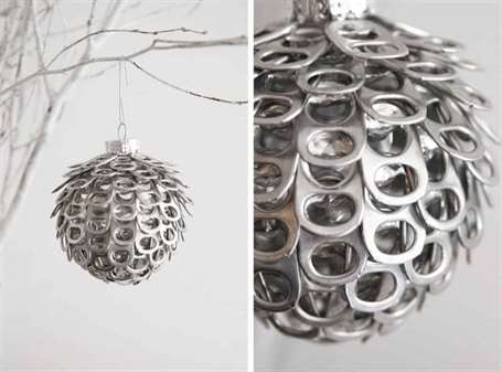 Pop tab chrsitmas ball