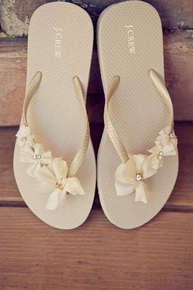 Ribbon Flip Flop DIY