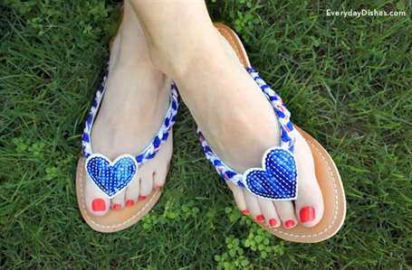 Ngày 4 tháng 7 Flip Flop DIY