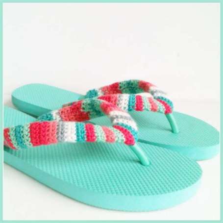 Crocheted Flip Flop DIY