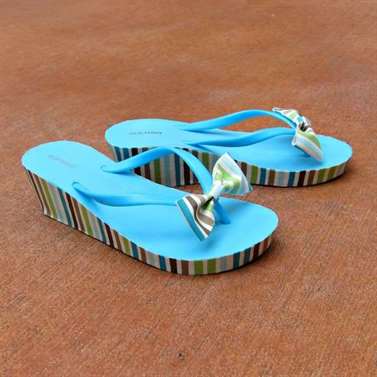 mod podge flip flop DIY