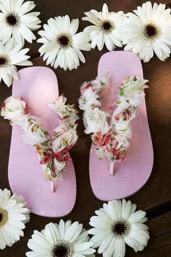 Rosette Flip Flop DIY