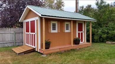 Diy farmhouse phong cách nhà kho bằng gỗ
