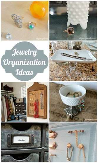 Upcycled Jewelry Organization Ideas - DIY Inspired