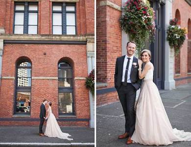 Blush Seattle Alley Wedding