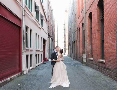 Blush Seattle Alley Wedding