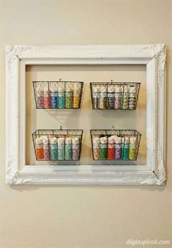 Upcycled Frame Craft Storage Paint - Tự làm lấy cảm hứng