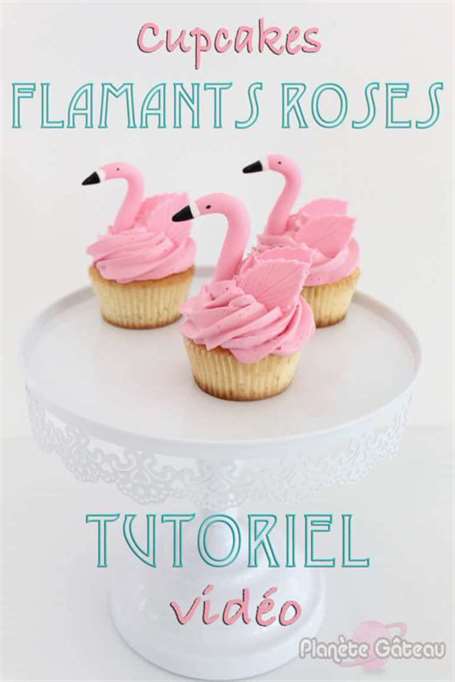 Flamingo cupcake toppers tự làm