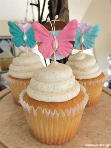 Last Minute Butterfly Cupcake Toppers DIY Inspired