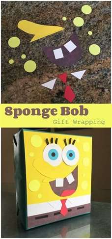 Spongebob Squarepants Gói quà tặng bằng giấy vụn