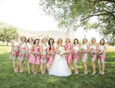 Pink & Gold Barn Wedding