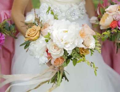 Pink & Gold Barn Wedding