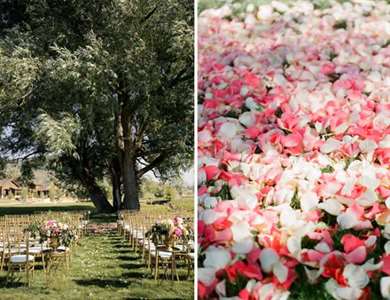 Pink & Gold Barn Wedding