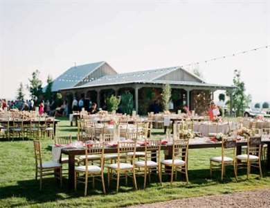 Pink & Gold Barn Wedding