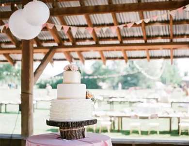 Pink & Gold Barn Wedding