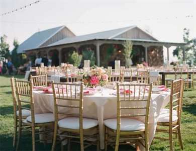 Pink & Gold Barn Wedding