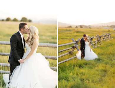 Pink & Gold Barn Wedding