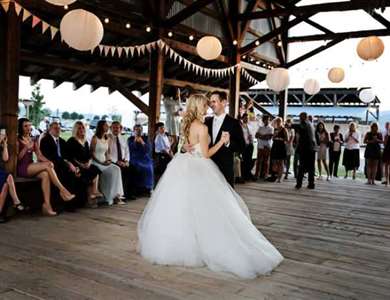 Pink & Gold Barn Wedding