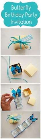 Butterfly Birthday Party Invitiation DIY