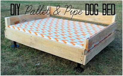 Pallet ống cho chó nền tảng giường tự làm pallet vật nuôi động vật 1