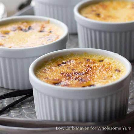 Creme brulee không đường, không gluten