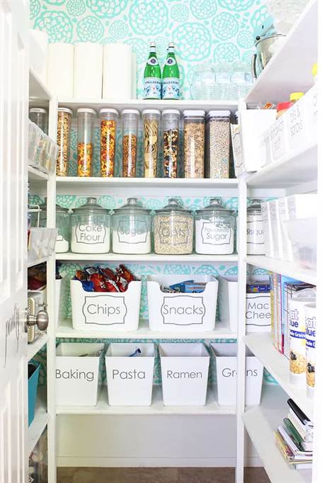 Tổ chức thùng chứa rõ ràng Pantry