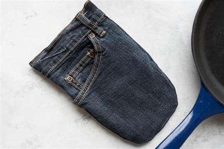 Mitt lò nướng denim tự làm