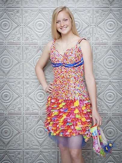 Starburst wrapper dress